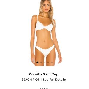 Beach Riot Camilla White Bikini Top